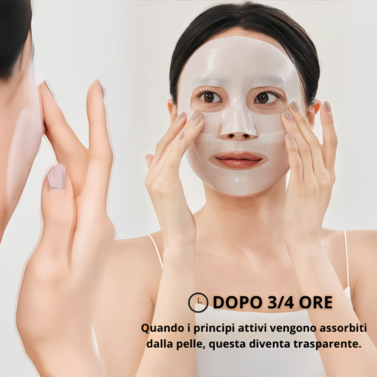 Maschera Exhily idratante al collagene.